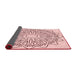 Thickness of Patterned Pink Rug, pat7rd