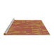 Machine Washable Transitional Orange Rug in a Bedroom, wshpat70brn