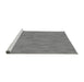 Sideview of Machine Washable Transitional Dark Gray Rug, wshpat70gry