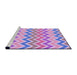 Sideview of Machine Washable Transitional Mauve Purple Rug, wshpat700pur