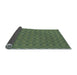 Thickness of Patterned Green Rug, pat701lblu