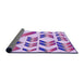 Thickness of Patterned Blossom Pink Rug, pat705pur