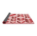 Thickness of Patterned Red Rug, pat705rd