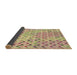 Thickness of Patterned Brown Gold Rug, pat707brn