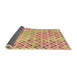 Thickness of Patterned Orange Rug, pat707org