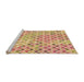 Sideview of Machine Washable Transitional Orange Rug, wshpat707org