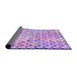 Thickness of Patterned Blossom Pink Rug, pat707pur