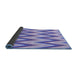 Thickness of Patterned Periwinkle Purple Rug, pat708blu