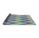 Thickness of Patterned Light Green Rug, pat708lblu