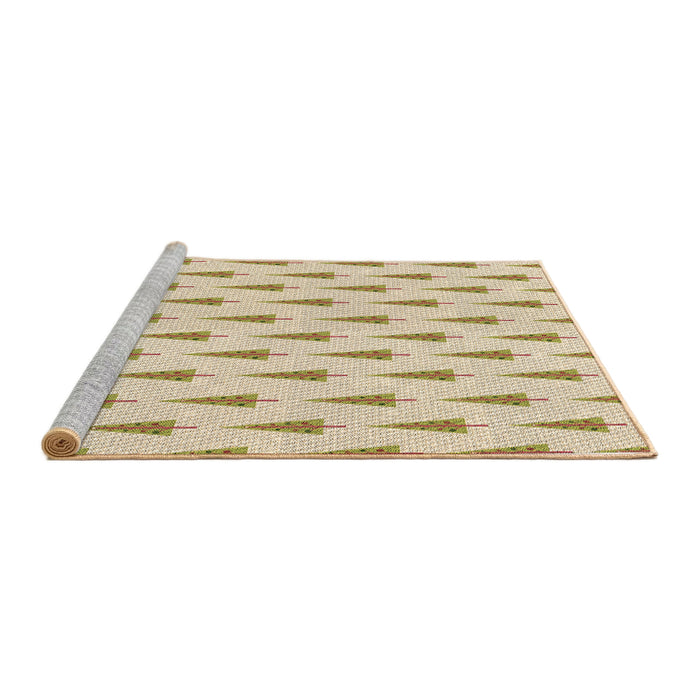 Sideview of Machine Washable Transitional Peru Brown Rug, wshpat709brn
