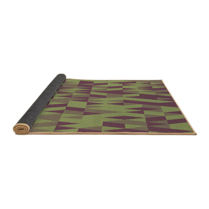 Patterned Brass Green Rug, pat71brn