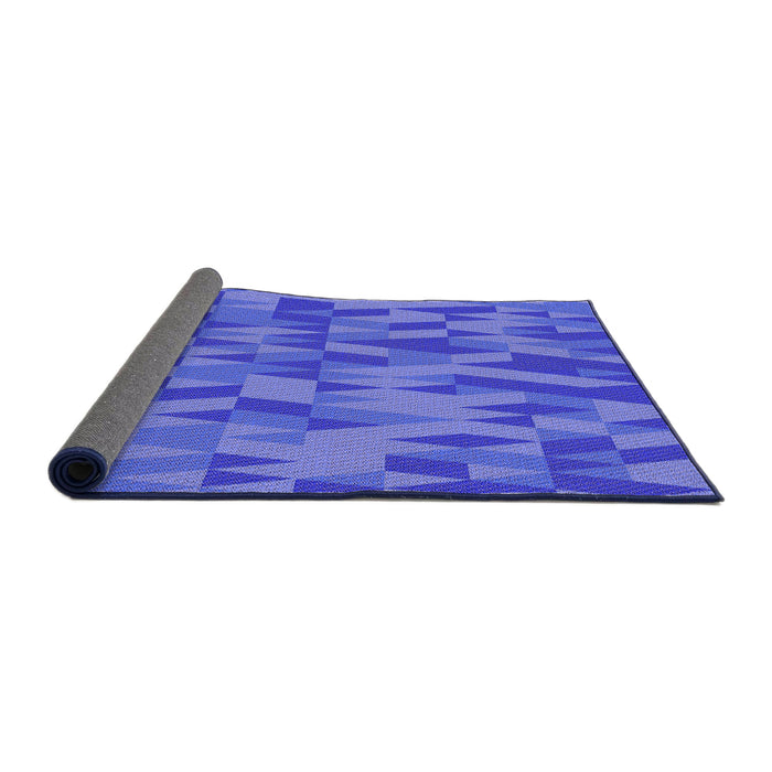 Patterned Light Slate Blue Rug, pat71pur