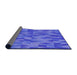 Patterned Light Slate Blue Rug, pat71pur