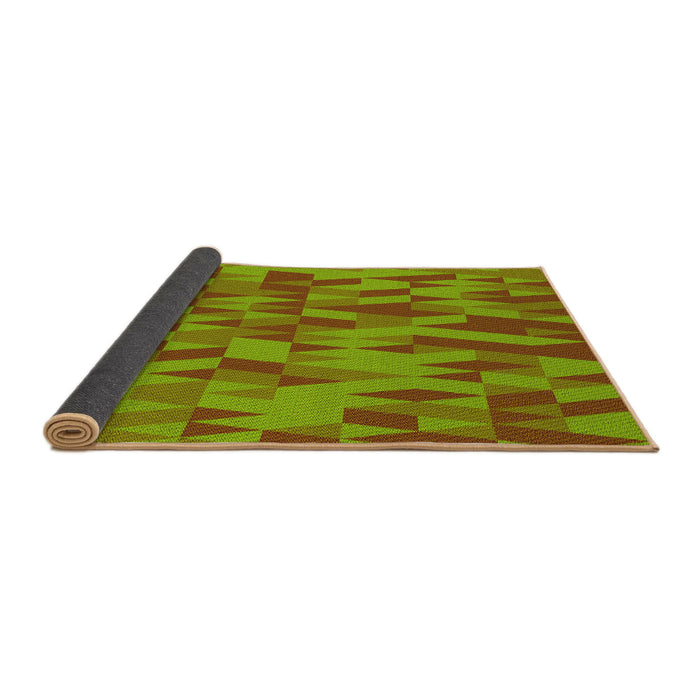 Thickness of Patterned Pistachio Green Rug, pat71yw