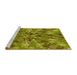 Sideview of Machine Washable Transitional Dark Bronze Brown Rug, wshpat717yw