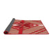 Thickness of Patterned Red Rug, pat718rd