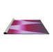 Sideview of Machine Washable Transitional Lilac Purple Rug, wshpat719pur