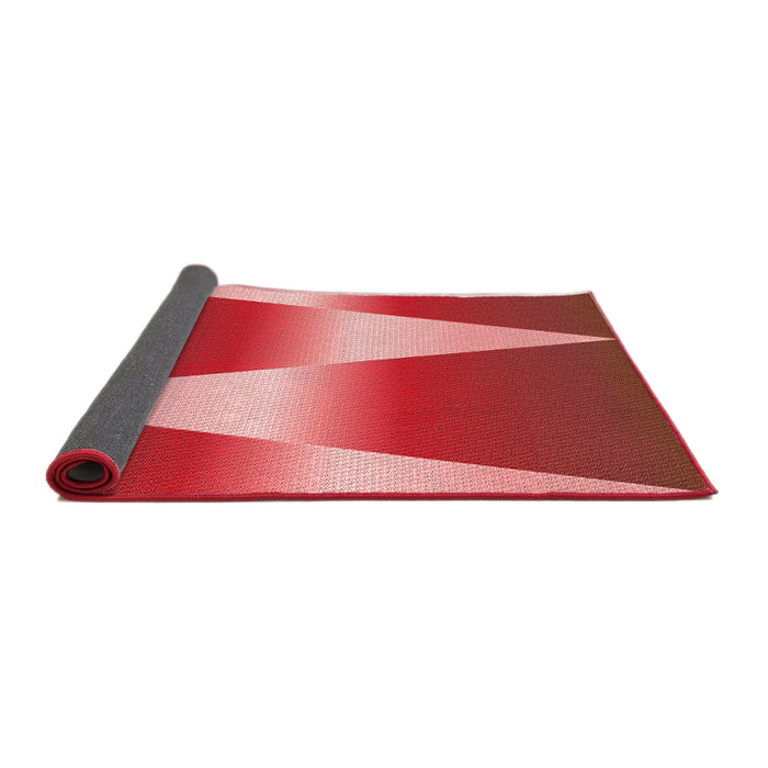 Thickness of Patterned Red Rug, pat719rd