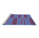 Sideview of Machine Washable Transitional Purple Rug, wshpat720blu