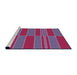 Sideview of Machine Washable Transitional Medium Purple Rug, wshpat720pur