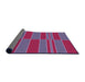 Thickness of Patterned Medium Purple Rug, pat720pur