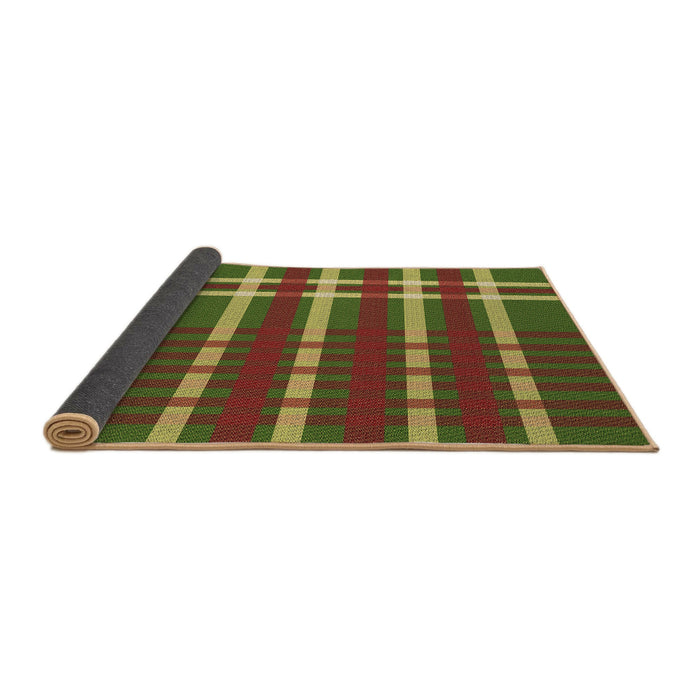 Thickness of Patterned Tomato Red Rug, pat721brn