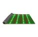 Thickness of Patterned Army Green Rug, pat721grn