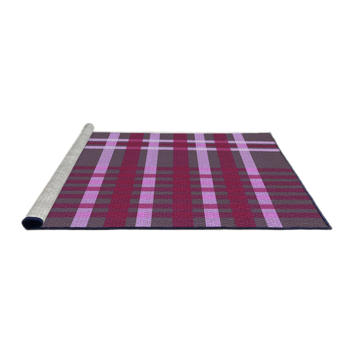 Sideview of Machine Washable Transitional Orchid Purple Rug, wshpat721pur