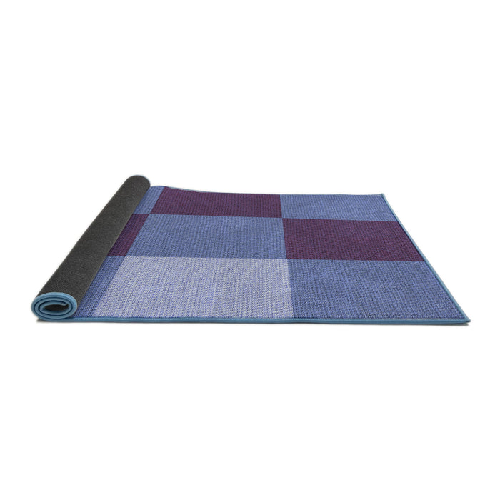 Thickness of Patterned Sky Blue Rug, pat722blu