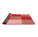 Thickness of Patterned Red Rug, pat722rd