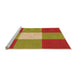 Sideview of Machine Washable Transitional Orange Gold Rug, wshpat723org