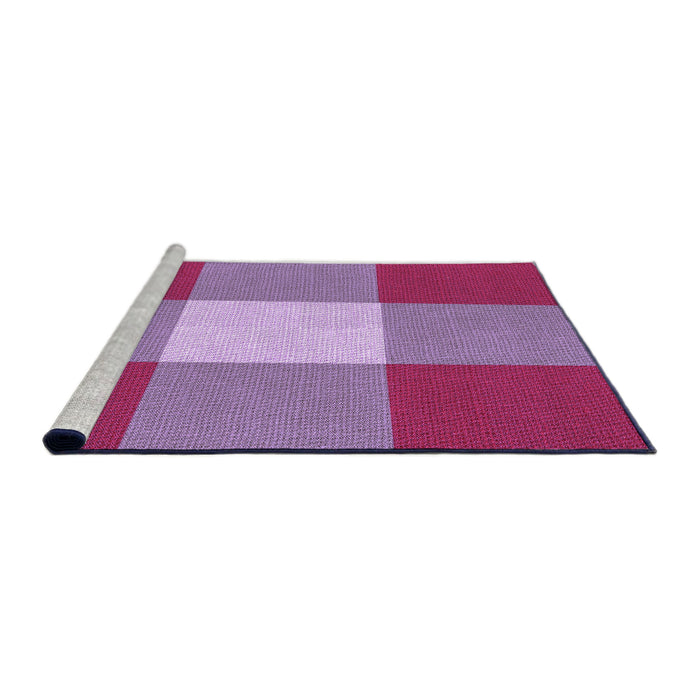 Sideview of Machine Washable Transitional Orchid Purple Rug, wshpat723pur