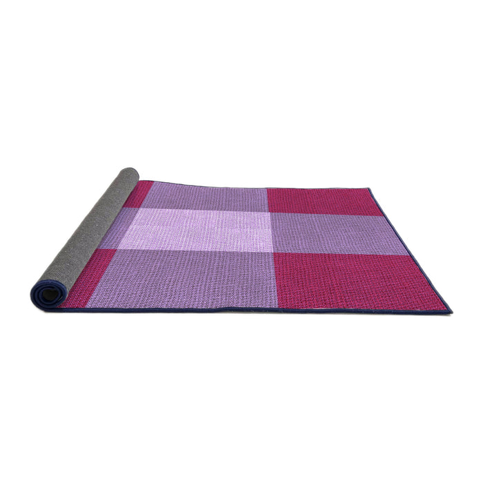 Thickness of Patterned Orchid Purple Rug, pat723pur