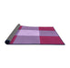 Thickness of Patterned Orchid Purple Rug, pat723pur