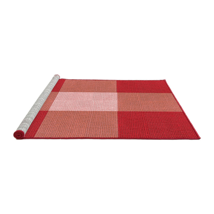 Sideview of Machine Washable Transitional Red Rug, wshpat723rd
