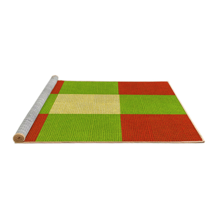 Sideview of Machine Washable Transitional Pistachio Green Rug, wshpat723yw