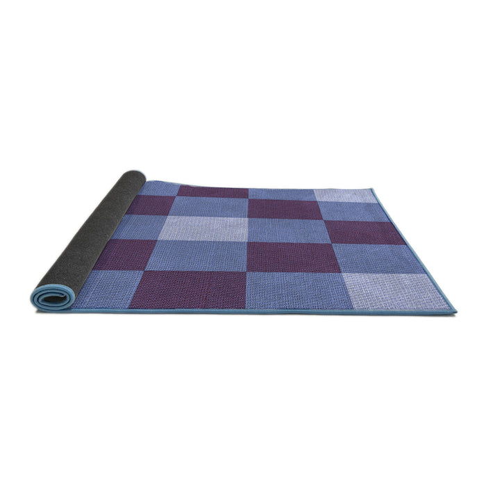 Thickness of Patterned Deep Periwinkle Purple Rug, pat724blu