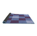 Thickness of Patterned Deep Periwinkle Purple Rug, pat724blu