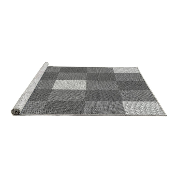 Sideview of Machine Washable Transitional Ash Gray Rug, wshpat724gry
