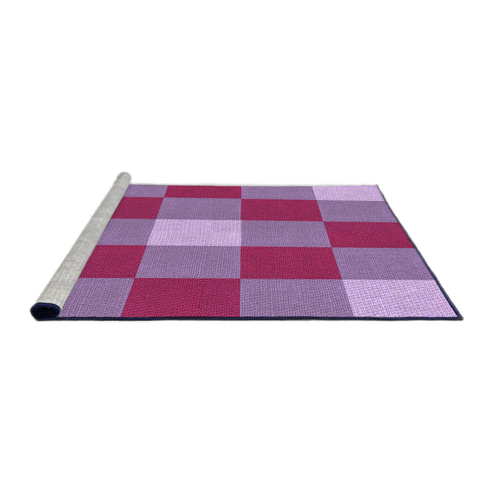 Sideview of Machine Washable Transitional Medium Violet Red Pink Rug, wshpat724pur