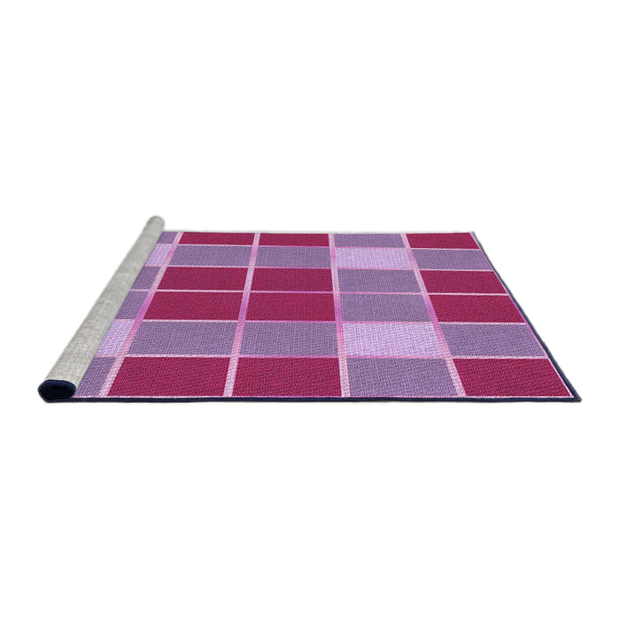 Sideview of Machine Washable Transitional Pink Rug, wshpat726pur