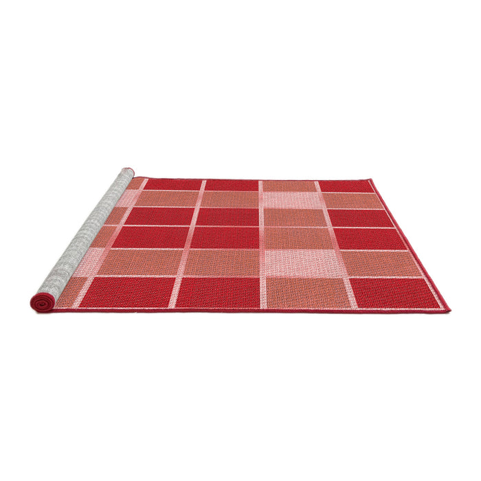 Sideview of Machine Washable Transitional Red Rug, wshpat726rd