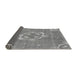 Thickness of Patterned Smokey Gray Rug, pat728gry