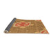 Thickness of Patterned Orange Rug, pat728org