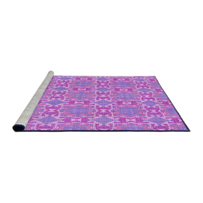 Sideview of Machine Washable Transitional Violet Purple Rug, wshpat729pur