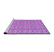 Sideview of Machine Washable Transitional Violet Purple Rug, wshpat729pur