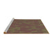 Machine Washable Transitional Sepia Brown Rug in a Bedroom, wshpat73brn