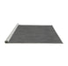 Sideview of Machine Washable Transitional Gray Rug, wshpat73gry