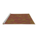 Machine Washable Transitional Sedona Brown Rug in a Bedroom, wshpat73org