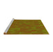 Sideview of Machine Washable Transitional Saddle Brown Rug, wshpat73yw